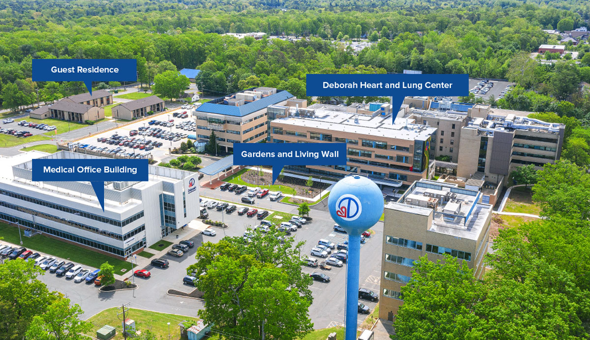 aerial view of deborah campus